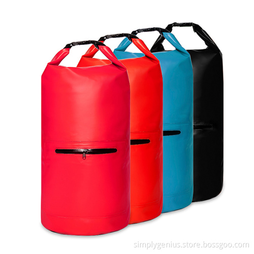 20L phone waterproof sling diving bag with frong zipper pouch
